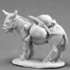 Tabletop Miniatures>Reaper Miniatures Pack Donkey #03671 Dark Heaven Legends Unpainted Metal Figure - Your Source for Gaming Essentials