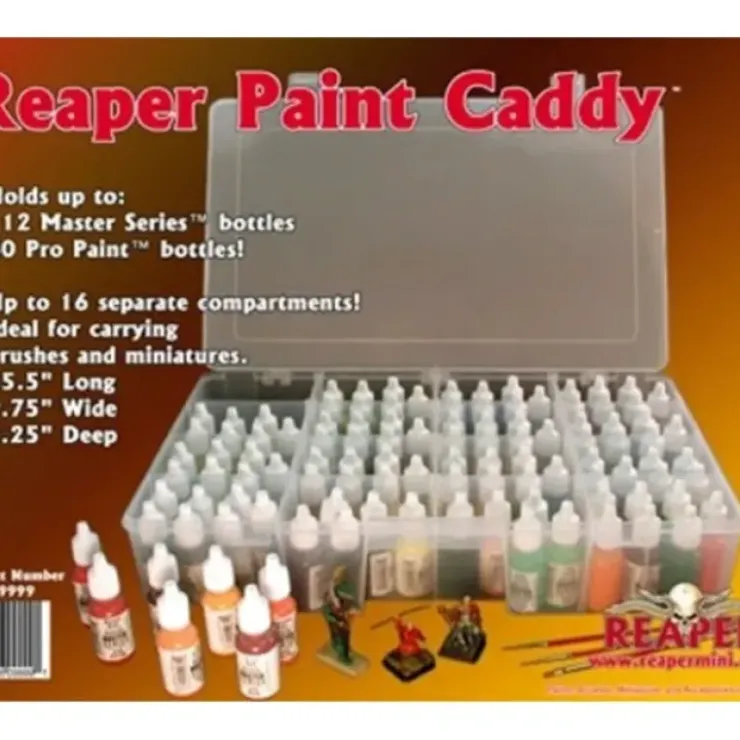 Tabletop Miniatures>Reaper Miniatures Paint Caddy #09999 for up to 112 Master Series Bottles - Your Source for Gaming Essentials