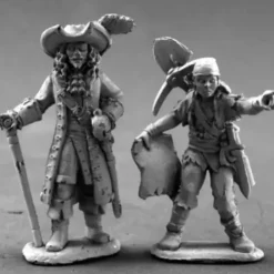 Tabletop Miniatures>Reaper Miniatures Pirate Lord and Cabin Boy #03635 Dark Heaven Unpainted Metal - Your Source for Gaming Essentials