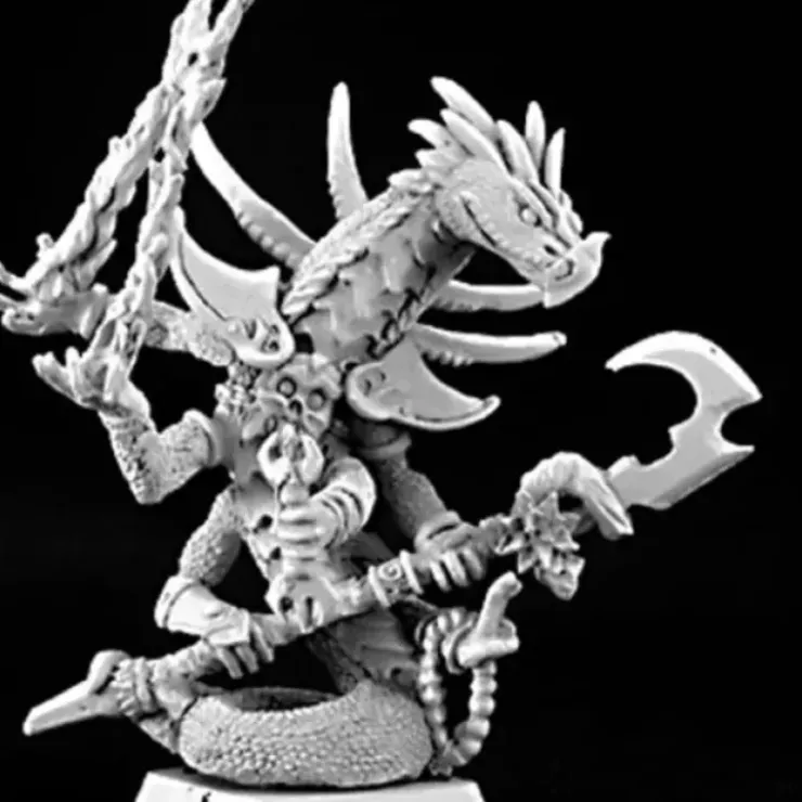 Tabletop Miniatures>Reaper Miniatures Po Wi Set, Nagendra Warlord #14419 Reptus Unpainted D&D Mini - Your Source for Gaming Essentials