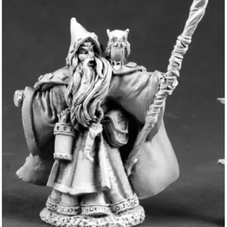 Tabletop Miniatures>Reaper Miniatures Qualanar, Human Wizard #03693 Dark Heaven Unpainted Metal - Your Source for Gaming Essentials