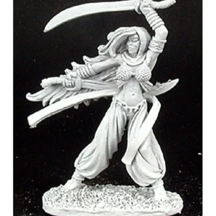 Tabletop Miniatures>Reaper Miniatures Rasia, Bladedancer #02970 Dark Heaven Legends Unpainted Metal - Your Source for Gaming Essentials