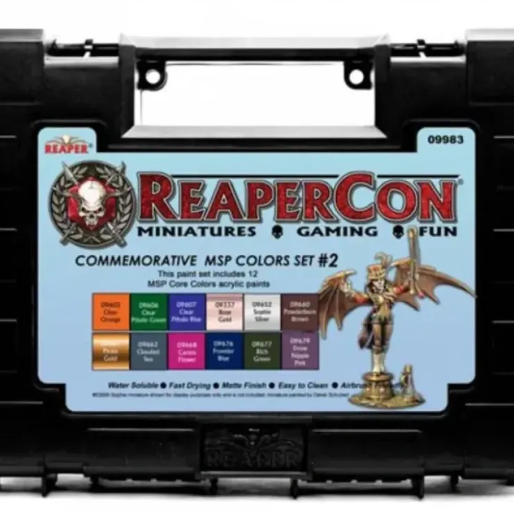 Tabletop Miniatures>Reaper Miniatures ReaperCon 2020 Commemorative MSP Colors Set #2 (12 Paints) - Your Source for Gaming Essentials