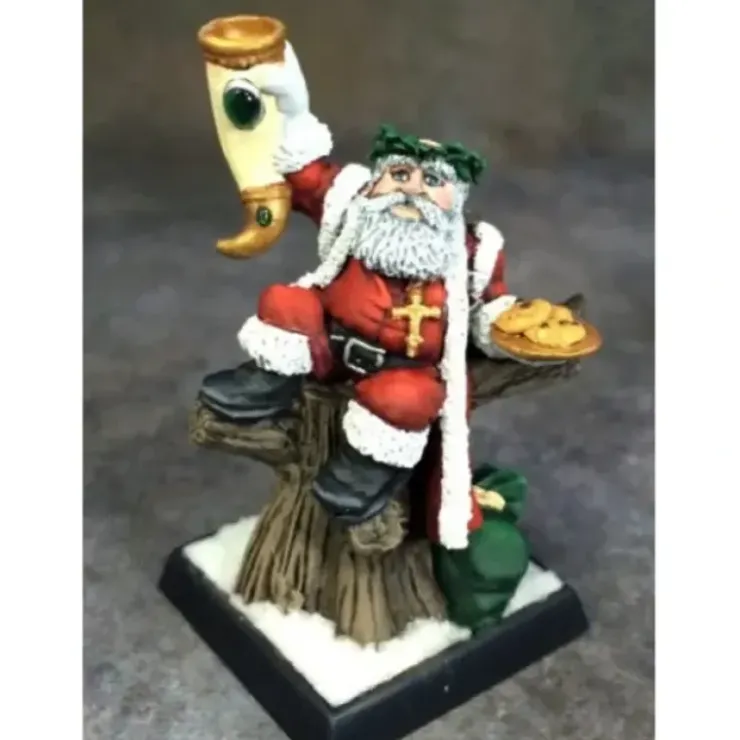 Tabletop Miniatures>Reaper Miniatures Santa Dwarf (2015) #01577 Special Edition Unpainted Metal Mini - Your Source for Gaming Essentials