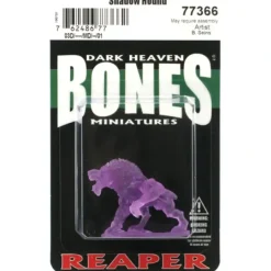 Tabletop Miniatures>Reaper Miniatures Shadow Hound #77366 Bones Plastic D&D RPG Mini Figure - Your Source for Gaming Essentials