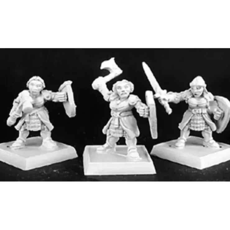Tabletop Miniatures>Reaper Miniatures Shield Maidens (9), Dwarf Adept #06115 Warlord Army Unpainted - Your Source for Gaming Essentials