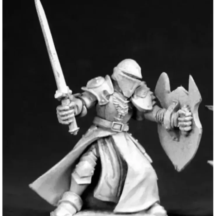 Tabletop Miniatures>Reaper Miniatures Sir Titus, Guardian Knight #03301 Dark Heaven Unpainted Metal - Your Source for Gaming Essentials