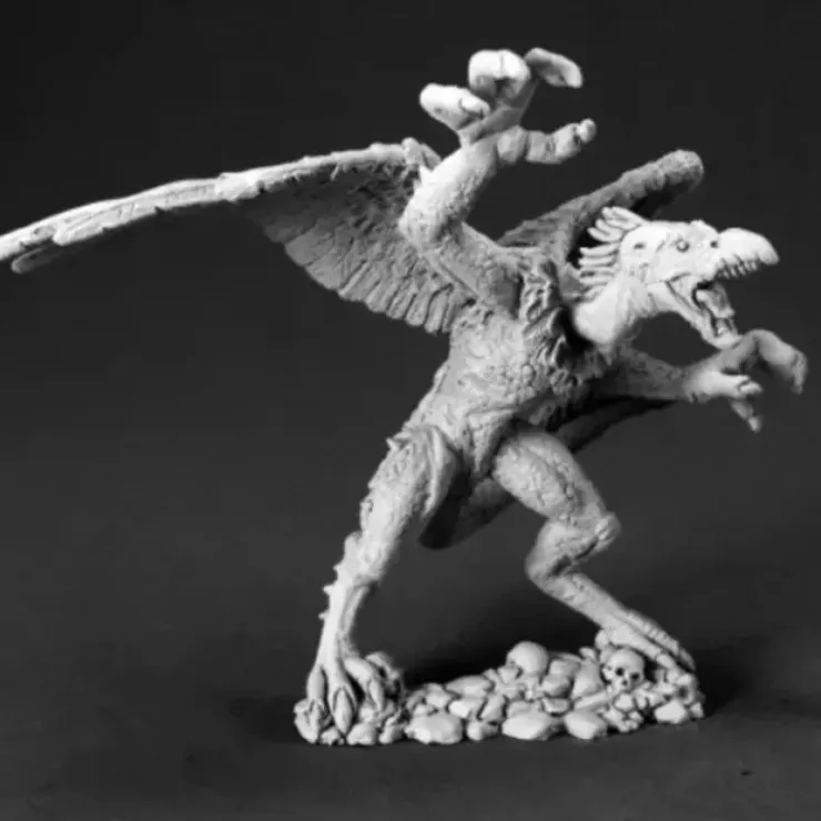 Tabletop Miniatures>Reaper Miniatures Skalathrix, Vulture Demon #03572 Dark Heaven Unpainted Metal - Your Source for Gaming Essentials