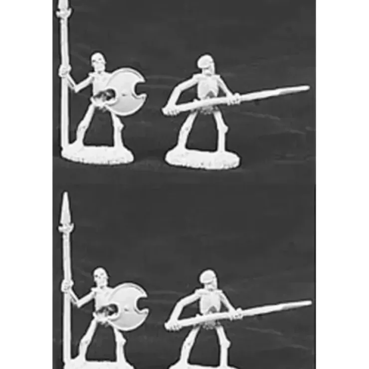 Tabletop Miniatures>Reaper Miniatures Skeleton Spearmen 4 Pcs #06006 Dark Heaven Legends Army Packs - Your Source for Gaming Essentials