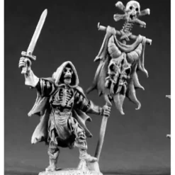 Tabletop Miniatures>Reaper Miniatures Skeleton Std Bearer 02137 Dark Heaven Legends Unpainted Metal - Your Source for Gaming Essentials