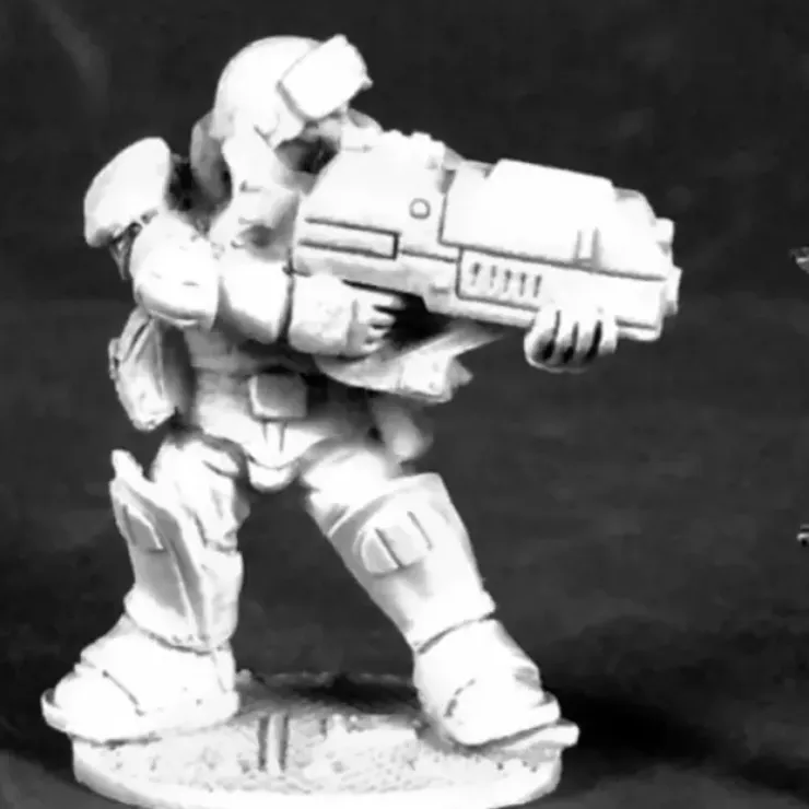 Tabletop Miniatures>Reaper Miniatures Slyder IMEF Trooper #50324 Chronoscope Unpainted Mini Figure - Your Source for Gaming Essentials