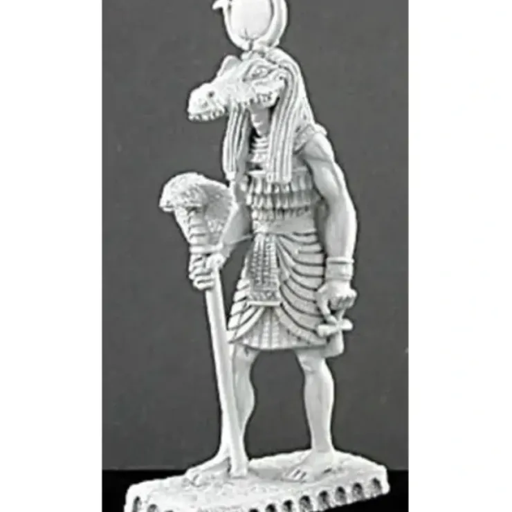 Tabletop Miniatures>Reaper Miniatures Sobek Statue #02928 Dark Heaven Legends Unpainted Metal Figure - Your Source for Gaming Essentials