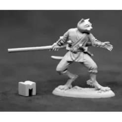 Tabletop Miniatures>Reaper Miniatures Swiftpaw, Catfolk #03923 Dark Heaven Unpainted Metal Figure - Your Source for Gaming Essentials