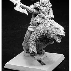 Tabletop Miniatures>Reaper Miniatures Thorvald, Dwarf Bear Rider #14136 Dwarves Unpainted D&D Mini - Your Source for Gaming Essentials