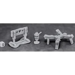 Tabletop Miniatures>Reaper Miniatures Torture Equipment 1 #77442 Bones Unpainted RPG D&D Mini Figure - Your Source for Gaming Essentials