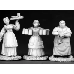 Tabletop Miniatures>Reaper Miniatures Townsfolk I (3 Pieces) #02583 Dark Heaven Unpainted Metal - Your Source for Gaming Essentials
