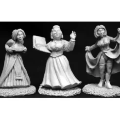Tabletop Miniatures>Reaper Miniatures Townsfolk III (3) 02655 Dark Heaven Unpainted Metal Figure - Your Source for Gaming Essentials