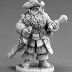 Tabletop Miniatures>Reaper Miniatures Unpainted Barnabus Frost, Pirate Captain 03646 Dark Heaven - Your Source for Gaming Essentials