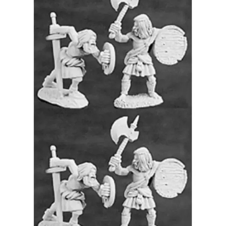 Tabletop Miniatures>Reaper Miniatures Unpainted Highlander Infantry 4P #06033 Dark Heaven Army Pack - Your Source for Gaming Essentials