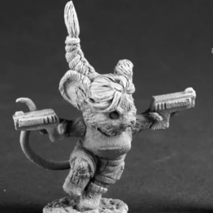 Tabletop Miniatures>Reaper Miniatures Unpainted Lara Kraft, Mousling Adventuress #03576 Dark Heaven - Your Source for Gaming Essentials