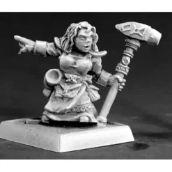 Tabletop Miniatures>Reaper Miniatures Valana, Forgemaiden Sergeant #14524 Dwarves Unpainted D&D Mini - Your Source for Gaming Essentials