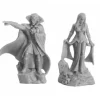 Tabletop Miniatures>Reaper Miniatures Vampire Bloodlords (2) #77727 Bones Unpainted Plastic Figures - Your Source for Gaming Essentials