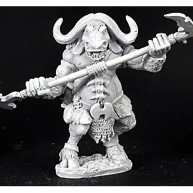 Tabletop Miniatures>Reaper Miniatures Yera Water Buffalo Minotaur #03013 Dark Heaven Unpainted Metal - Your Source for Gaming Essentials
