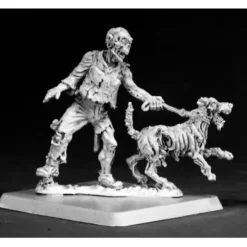 Tabletop Miniatures>Reaper Miniatures Zombie Dog Handler #50069 Chronoscope D&D RPG Mini Figure - Your Source for Gaming Essentials