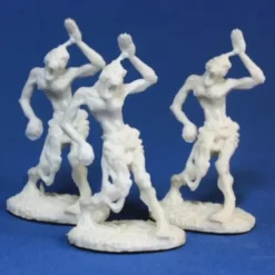 Tabletop Miniatures>Reaper Miniatures Zombies! (3) #77014 Bones Plastic D&D RPG Mini Figure - Your Source for Gaming Essentials
