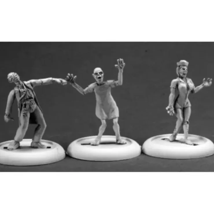Tabletop Miniatures>Reaper Miniatures Zombies: Doctor Nurse and Patient #50266 Chronoscope Figure - Your Source for Gaming Essentials