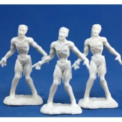 Tabletop Miniatures>Reaper Miniatures Zombies (3 Pieces) #77053 Bones Unpainted RPG D&D Mini Figure - Your Source for Gaming Essentials