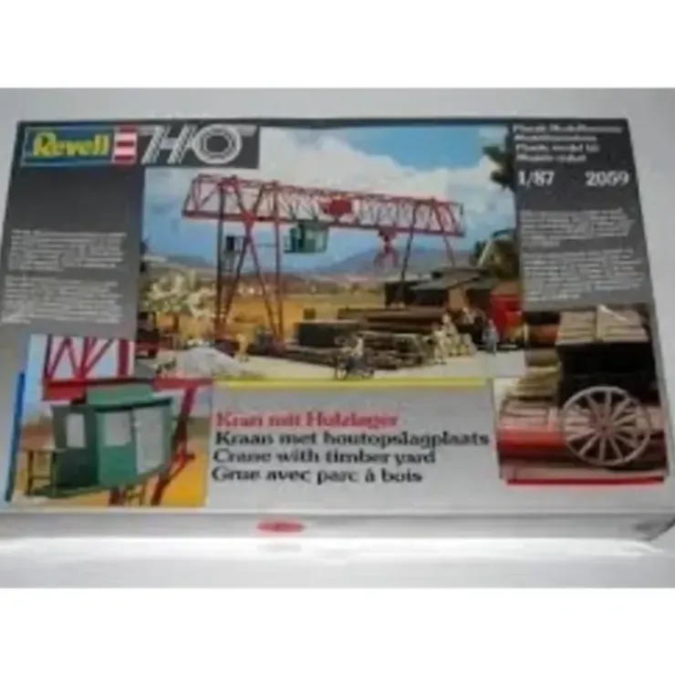 Revell 2059 HO Crane with Timber Yard Building Kit - Your Source for Gaming Essentials* Trains