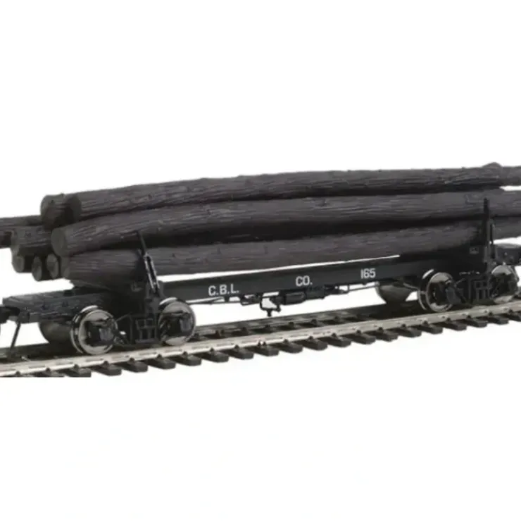 Rivarossi HR6314 HO Coos Bay Lumber Co. 38' Skeleton Log Car (Set of 2) - Your Source for Gaming Essentials* Trains