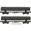 Rivarossi HR6210 HO Georgia Pacific Skeleton Log Car #34, 49 (Set of 2) - Your Source for Gaming Essentials* Trains