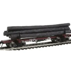 Rivarossi HR6315 HO Pacific Lumber Co. 38' Skeleton Log Car (Set of 2) - Your Source for Gaming Essentials* Trains