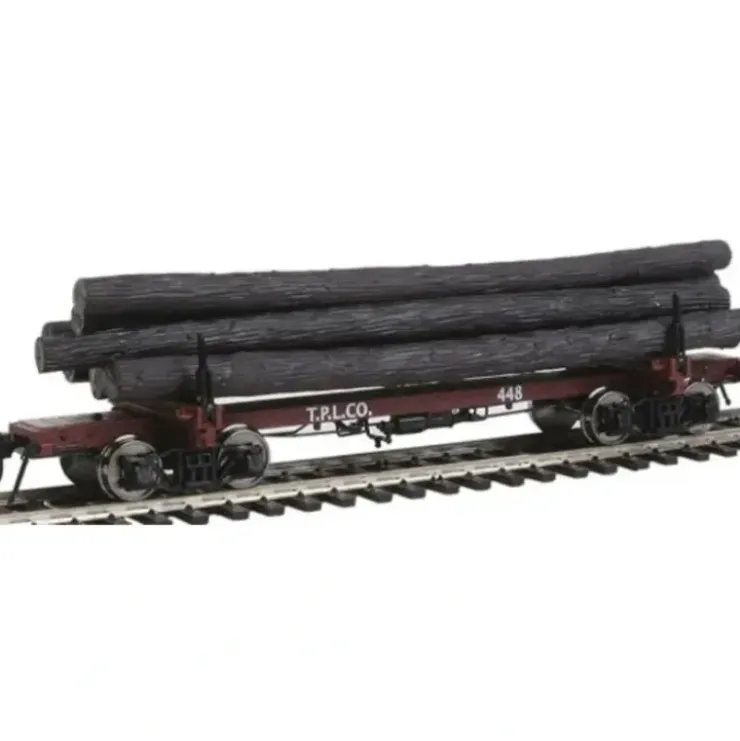 Rivarossi HR6315 HO Pacific Lumber Co. 38' Skeleton Log Car (Set of 2) - Your Source for Gaming Essentials* Trains