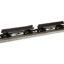 Rivarossi HR6209 HO Weyerhaeuser Timber Skeleton Log Car (Set of 2) - Your Source for Gaming Essentials* Trains