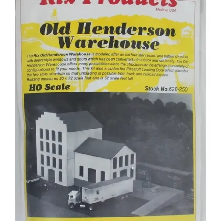 Rix Products 628-250 Old Henderson Warehouse Building Kit - Your Source for Gaming Essentials* Trains