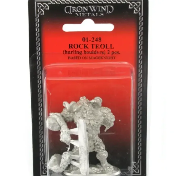Tabletop Miniatures>Rock Troll Throwing Rocks #01-248 Classic Ral Partha Fantasy RPG Metal Figure - Your Source for Gaming Essentials