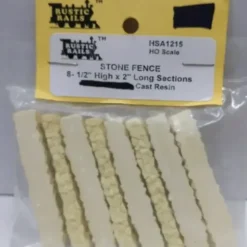Rustic Rails HSA1215 HO Stone Fence 8-1/2" High x 2" Long Sections Cast Resin - Your Source for Gaming Essentials* Trains