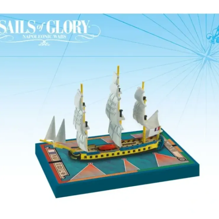 Board Games>Sails of Glory: Hermione 1779 French Frigate Ship Pack - Your Source for Gaming Essentials