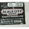 Scale City Designs 733 HO Scale Ax (Pack of 5) - Your Source for Gaming Essentials* Trains