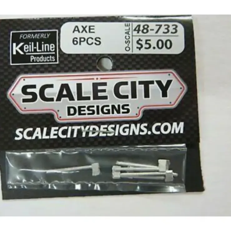 Scale City Designs 733 HO Scale Ax (Pack of 5) - Your Source for Gaming Essentials* Trains
