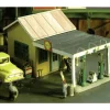 Scale Structures 1101 HO 1929 Gas Station W/Exterior Details Super Kit - Your Source for Gaming Essentials* Trains