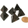 Dice>Scarab 18mm 4 Sided D4 Chessex Dice, 6 Pieces - Blue Blood with Gold - Your Source for Gaming Essentials