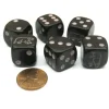 Dice>Set of 6 Black Bear 16mm D6 Round Edge Animal Dice - Your Source for Gaming Essentials