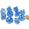 Dice>Set of 10 Chessex Borealis D10 Dice - Sky Blue with White Numbers - Your Source for Gaming Essentials