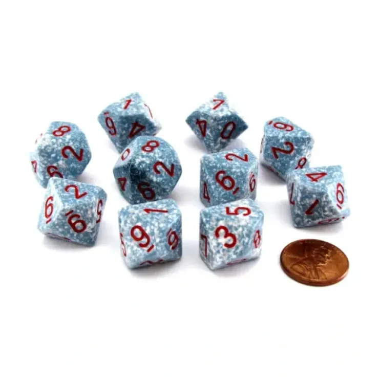 Dice>Set of 10 Chessex D10 Dice - Speckled Air - Your Source for Gaming Essentials