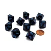 Dice>Set of 10 Chessex D10 Dice - Speckled Blue Stars - Your Source for Gaming Essentials