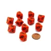 Dice>Set of 10 Chessex D10 Dice - Speckled Fire - Your Source for Gaming Essentials